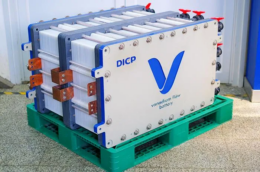 Stack of a vanadium flow battery