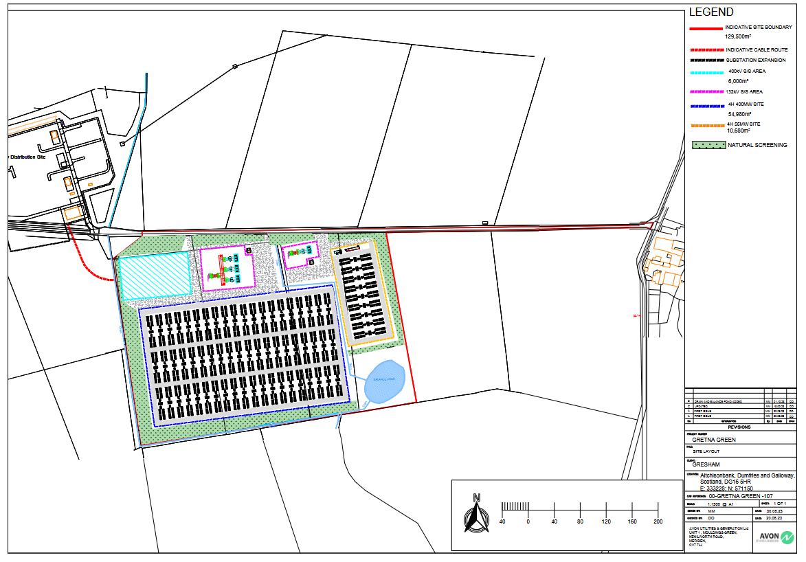 Scottish Gov energy consent unit Gretna BESS plans