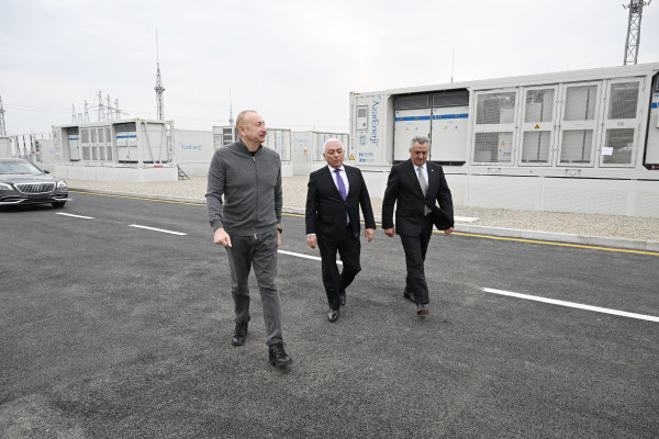 President Aliyev switches on landmark Azerbaijan BESS project